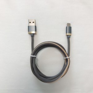 マイクロUSB、タイプC、iPhone電光充電および同期のための編組3.0A急速充電ラウンドアルミニウムハウジングUSBデータケーブル
