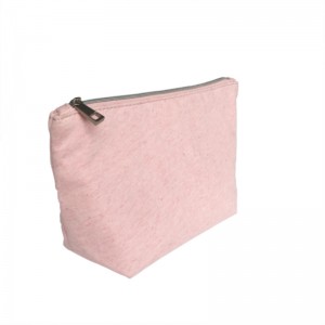 耐久性のある携帯用の小さな天然繊維ジッパー化粧品バッグ
