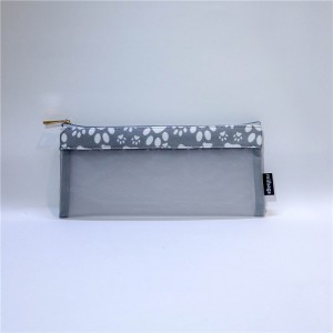 新しいナイロンジッパーペンシルバッグクリエイティブシンプルでかわいいペンケース