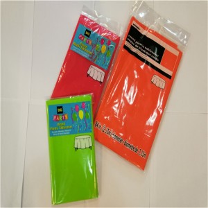 党休日のための卸し売りPEVAのテーブルクロスの円形のプラスチックテーブルカバー