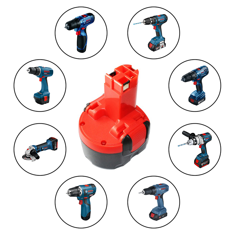 Bosch Power Tools 2 607 335 587、2 607 335 766のNi-Cd 7.2V 1300mAh交換用バッテリーセル