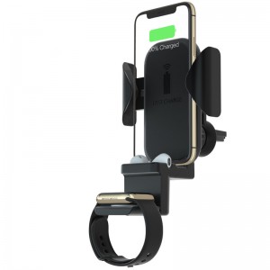 KPS-9304HC QI 10W高速3in1車ホルダーIwatchおよびイヤホン用ワイヤレス充電器