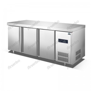 高級デザイン台下冷凍庫ワークテーブル高品質業務用厨房機器