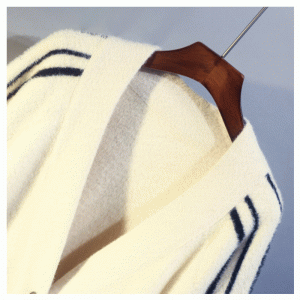 2019最新ルース模造ミンクストライプジャカードレディースカーディガンセーター