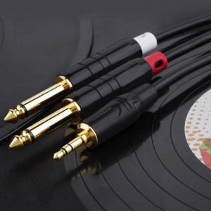 iPhone、iPod、ノートパソコン、CDプレーヤー、パワーアンプ、ミキサー、ホームステレオシステム用の3.5mm 1/8 \