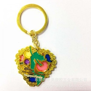 P063ハートキーチェーンゼリーペイント