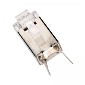 RJ45コネクターCAT7のひだのイーサネットコネクターSTPモジュラー