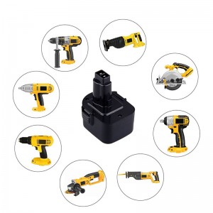 Dewalt DE9075、DE9501、DW9071コードレスドリル用のNi-Cd 2000mAh 12V交換用充電式電池