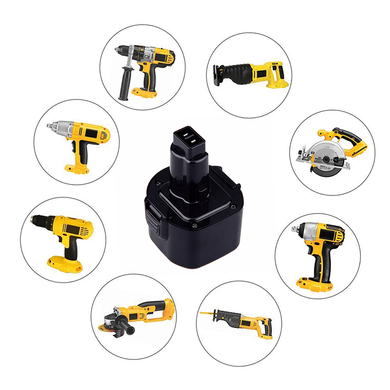 Dewalt DE9062、DW9061、DW9062のための競争9.6V 2000mAh Ni-Cdコードレスドリル電池修理価格