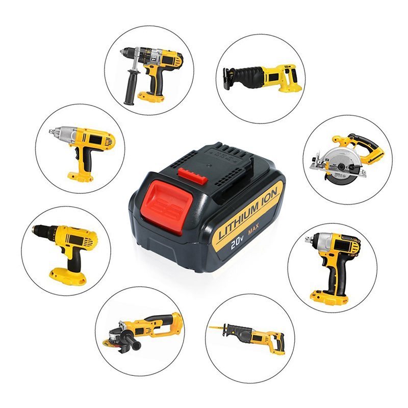 Dewalt DCB180、DCB181、DCB182用リチウムイオン4000mAh 20V交換用パワードリル電池