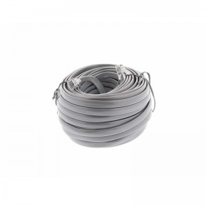 RJ12 6コンダクタクロス有線モジュラー電話ケーブル