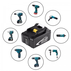 Makita BL1845、BL1850、194205-3ドリル用リチウムイオン18V 6000mAh交換用コードレス電池