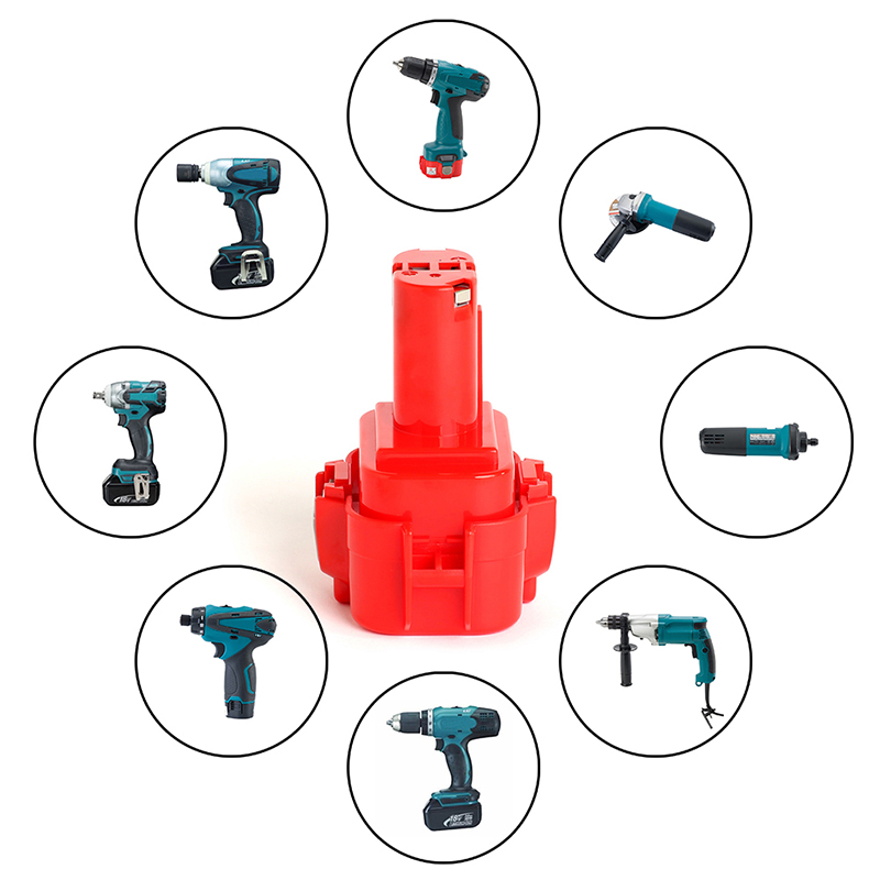 Makita DA392DZ、ML903ドリル用のNi-Cd 9.6V 2000mAh充電式交換用バッテリー