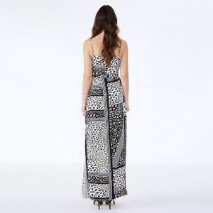 高品質の女性カジュアルマキシドレスロングマキシファッションカジュアル自由奔放に生きるフリル花ニットドレス