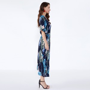 アフリカのデザインエレガントな女性の女性のファッションシフォンドレスカジュアルドレス夏JSDJ2558