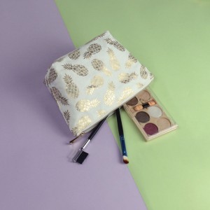 ツイル100％パイナップル繊維の熱い販売の化粧品袋