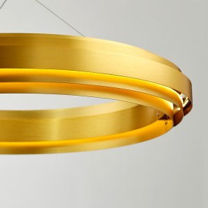 北欧モダンミニマリスト円形デザインホームホテルLEDシャンデリアKm2141