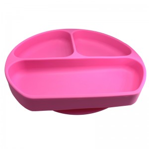 ホット製品ノンスリップ吸盤シリコンベビープレートベビーテーブルプレースマット