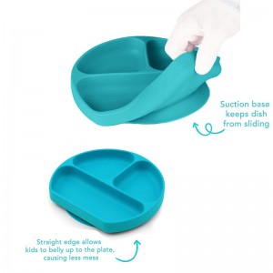 食品グレードシリコーンベビー吸盤マットマットプレースマット