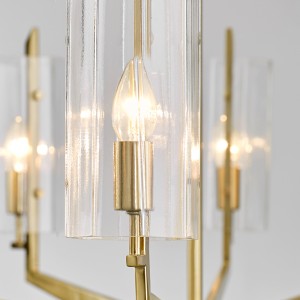 現代の北欧の金属ガラス高級大気シャンデリアKm 2132