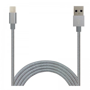 純色ナイロンブリードデータケーブルType-C