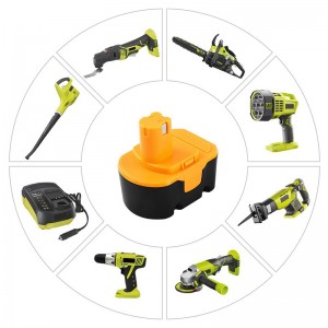 Ryobi 1400144、1400655のためのNi-Cd 14.4V 1300mAhの取り替えの動力工具電池