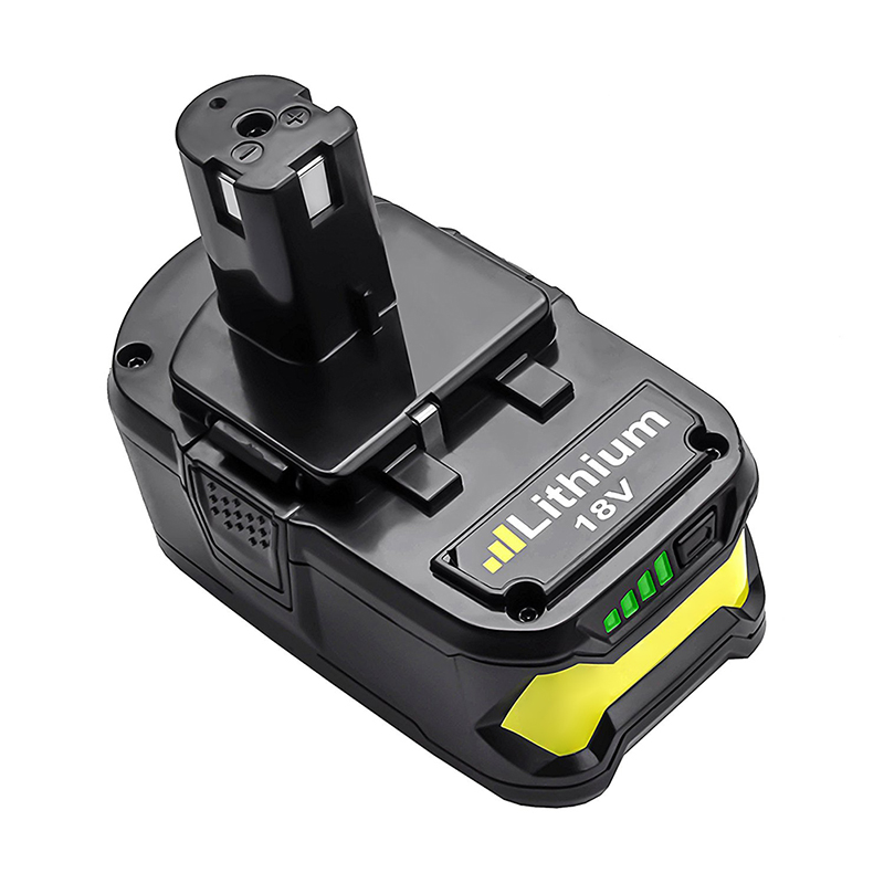 Ryobi P105、P106、P107、P108用リチウムイオン4000mAh 18V交換用コードレスドリル電池