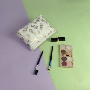 ツイル100％パイナップル繊維人気の化粧品バッグ