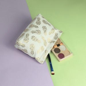 ツイル100％パイナップル繊維人気の化粧品バッグ