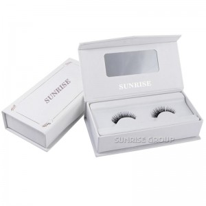 まつげディスプレイボックスを包装するカスタム段ボール本型磁気閉鎖ギフト