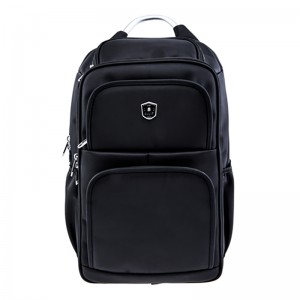 17SA-6601F大型マルチポケットメタルハンドルトップ品質オックスフォードナイロン17インチラップトップバックパックバッグ