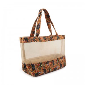 工場価格のナイロン網の化粧品袋