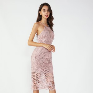 ピンクタイトな画像セクシーパーティークイーンツーピースセットドレス