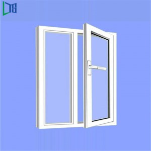 Low-E複層ガラスとパウダーコーティングのアルミ製スウィングウィンドウ