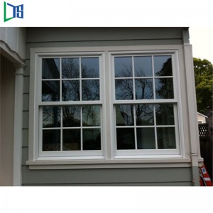 粉のコーティングのSuerfaceの治療を用いる二重掛けられたアルミニウム縦の滑走の窓