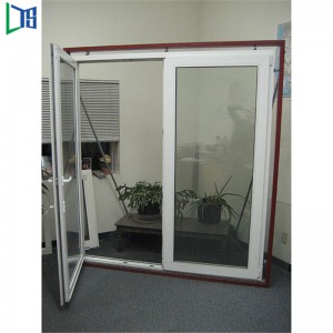 二重緩和されたガラスのアルミニウム傾きを開き、粉のコーティングの灰色のウィンドウズフィリピンを回します