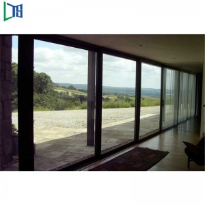 Resdentrailまたは商業用等級家のための二重艶出しガラスAs2047標準が付いているアルミニウム引き戸のStarckerのドア