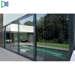 専門の粉の上塗を施してある健全な証拠および熱証拠のアルミニウム保証引き戸