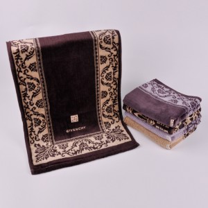 ジャカードベロアクラシックデザインハンドタオル