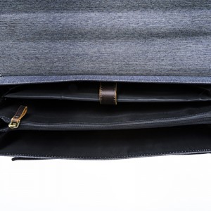 17SG-6552Dヴィンテージ牛革エグゼクティブブリーフケース、本革ビジネス会議ファイルショルダーバッグ