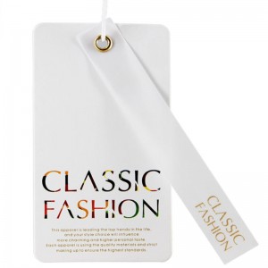 クリエイティブファッション衣料品ラベルhangtagカスタムメイド04