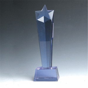 星型ベベルクリスタルトロフィー