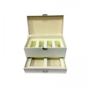 卸し売りカスタマイズされた小さい革贅沢な宝石類のギフト用の箱