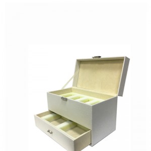 卸し売りカスタマイズされた小さい革贅沢な宝石類のギフト用の箱