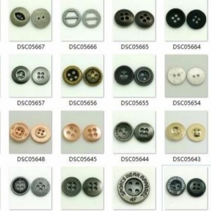 ファッション10 mmから19 mm樹脂4穴縫製シャツボタン2