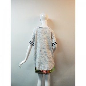 ライトグレーVネックカーディガンRLWS0037F