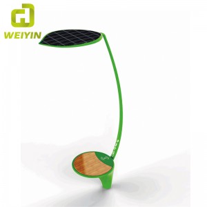 屋外の携帯電話充満のためのスマートな太陽エネルギーの街頭広告の照明ベンチ