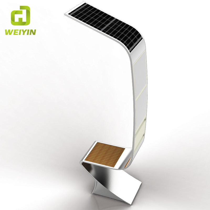 屋外LEDの広告の照明箱の太陽スマートなステンレス鋼プロダクトベンチ