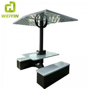 屋外公園コミュニティとホテル電話充電器とACグリッドのためのスマートな太陽エネルギー充電ステーション