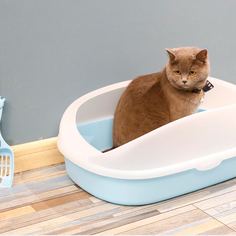 広いスペース猫のトイレ箱/スコップが付いているペットトイレ/猫の砂箱/手入れをするプロダクト